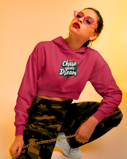 Chase your Dream Crop Hoodie