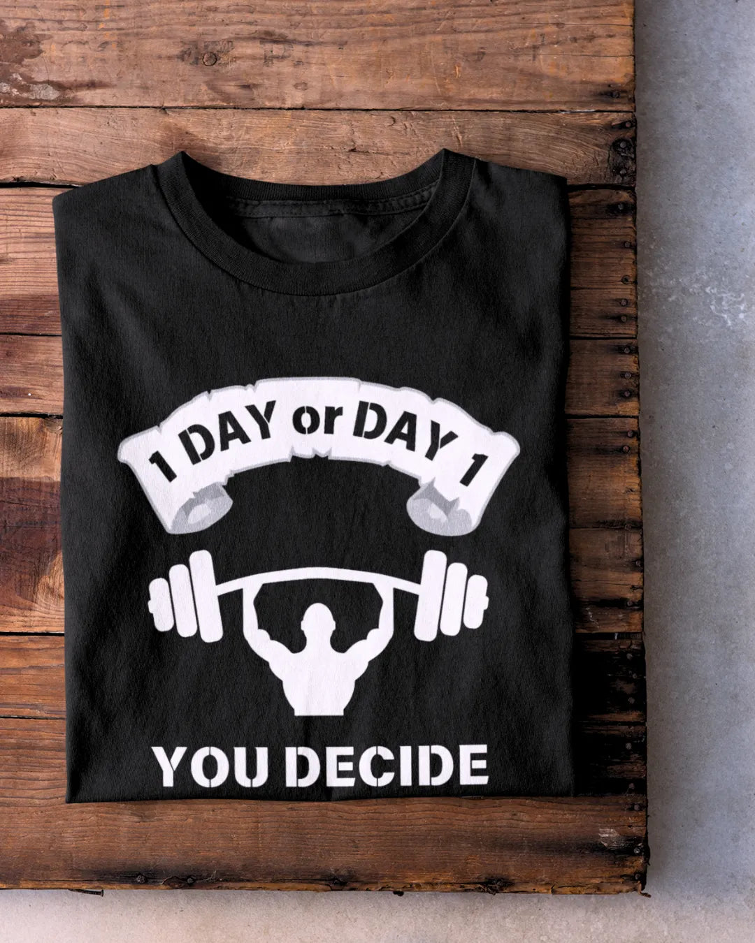 1 Day or Day 1 Men Half Sleeve T-Shirt